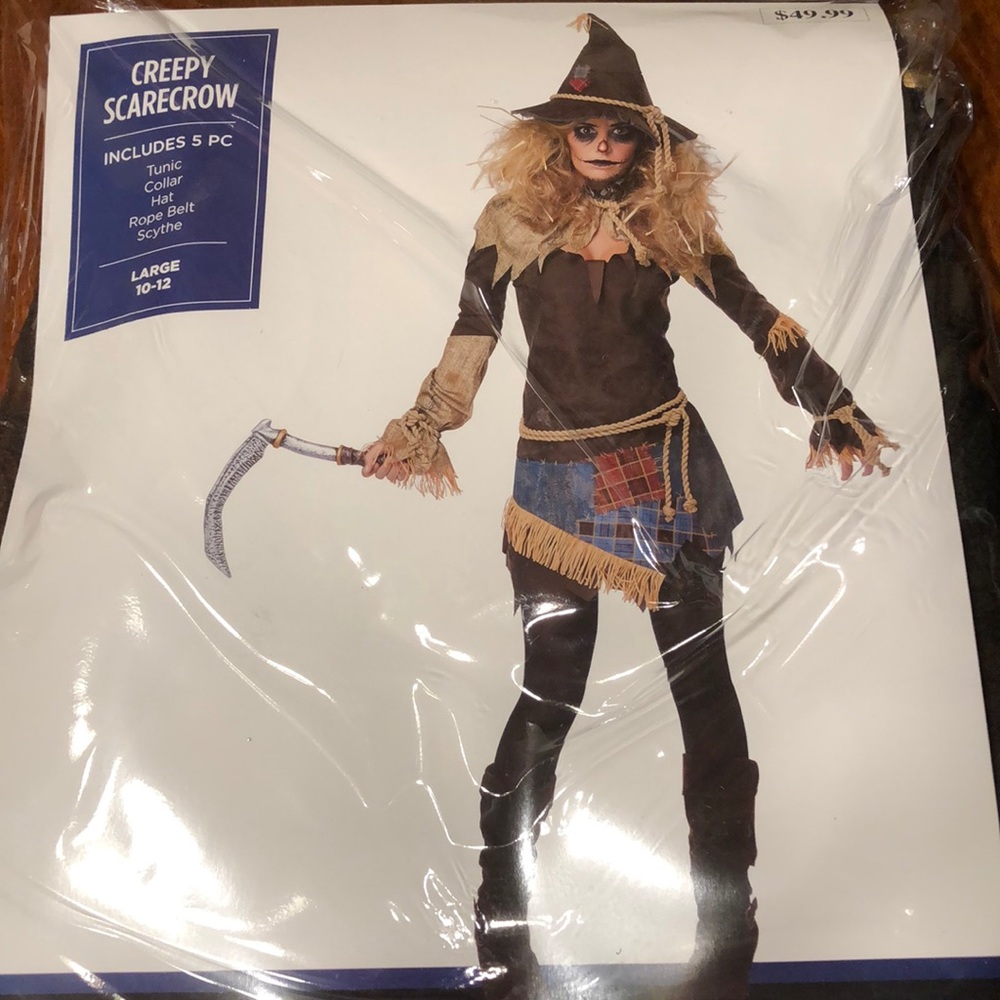 Creepy Scarecrow Adult Costume! New!